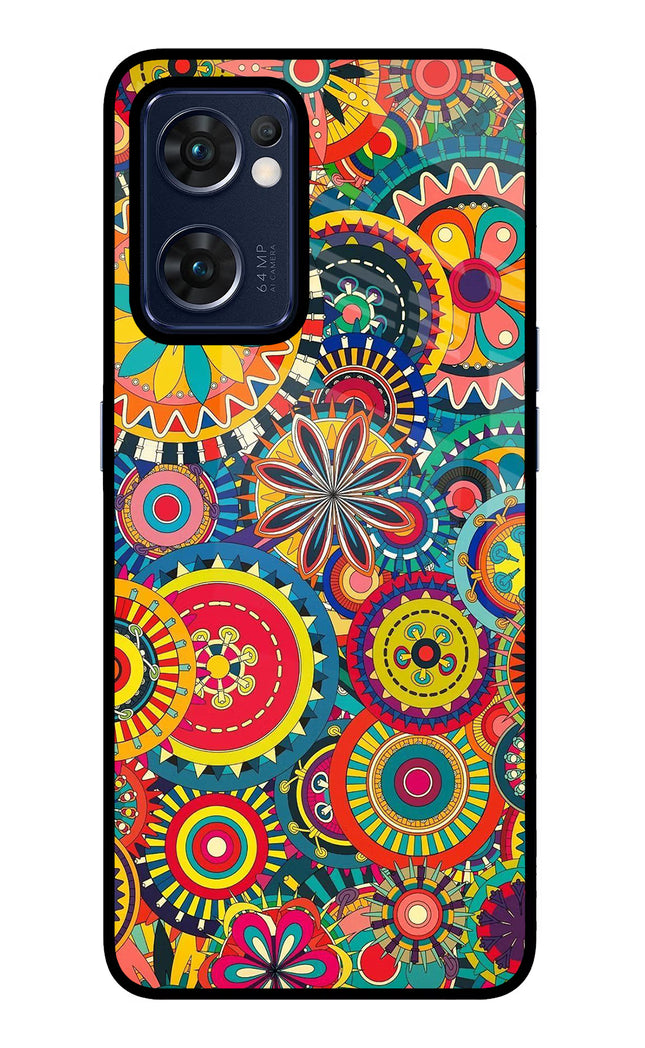 Gol Gol Art Oppo Reno7 5G Glass Case Back Cover by Casekaro