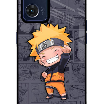 Chota Naruto Oppo Reno7 5G Glass Case Back Cover by Casekaro