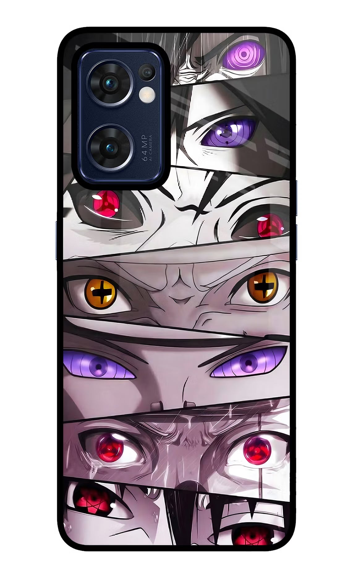 Naruto Anime Oppo Reno7 5G Glass Case Back Cover by Casekaro