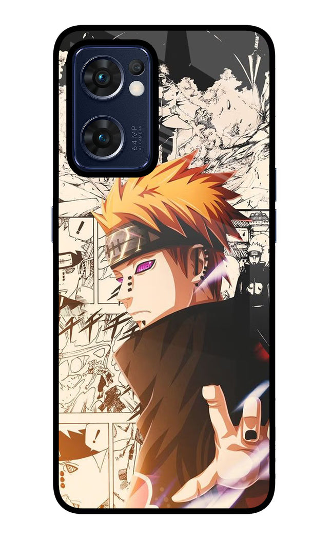 Pain Anime Oppo Reno7 5G Glass Case