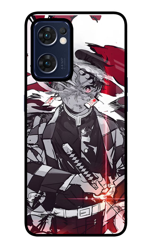 Demon Slayer Oppo Reno7 5G Glass Case