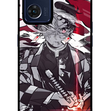 Demon Slayer Oppo Reno7 5G Glass Case Back Cover by Casekaro