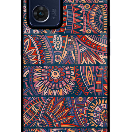 African Culture Design Oppo Reno7 5G Glass Case