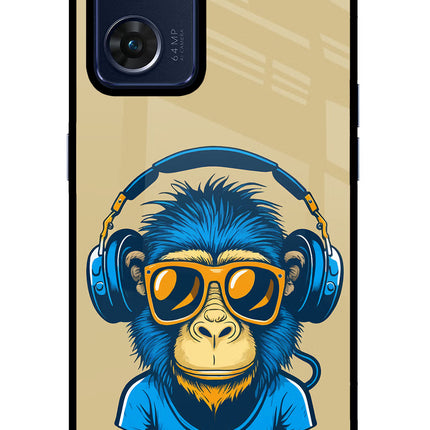 Monkey Headphone Oppo Reno7 5G Glass Case