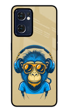 Monkey Headphone Oppo Reno7 5G Glass Case