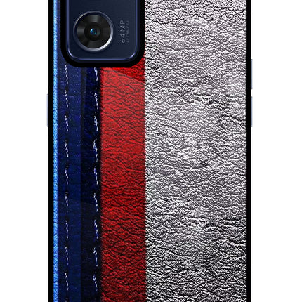 BMW Stripes Oppo Reno7 5G Glass Case Back Cover by Casekaro