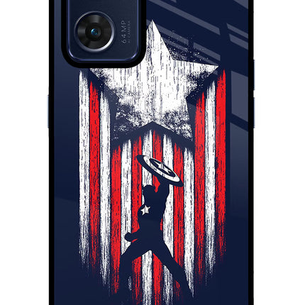Captain America Marvel Art Oppo Reno7 5G Glass Case