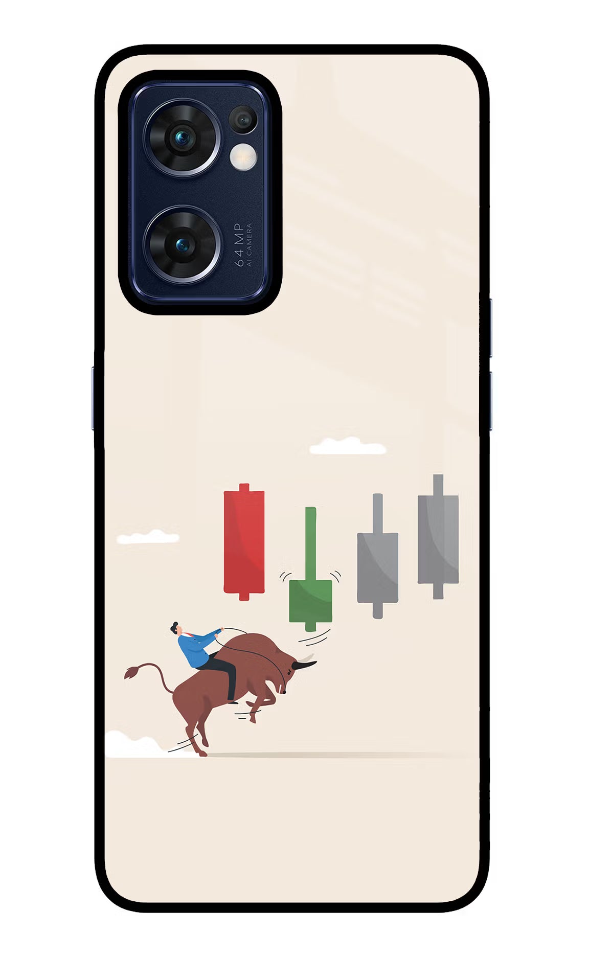 Bull Trading Momentum Oppo Reno7 5G Glass Case