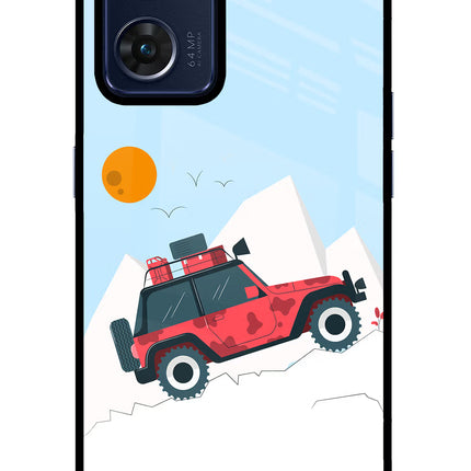 Mountain Trail Beast Oppo Reno7 5G Glass Case