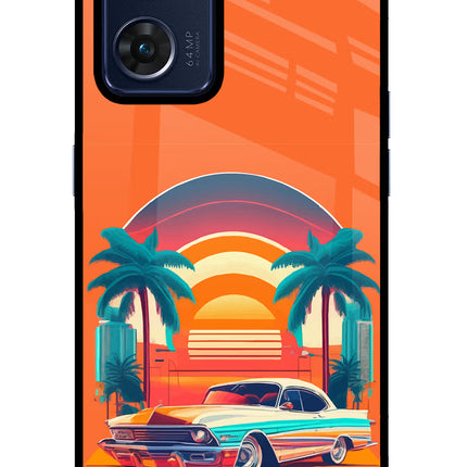 Palm Drive 80s Oppo Reno7 5G Glass Case