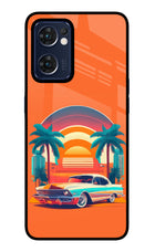 Palm Drive 80s Oppo Reno7 5G Glass Case