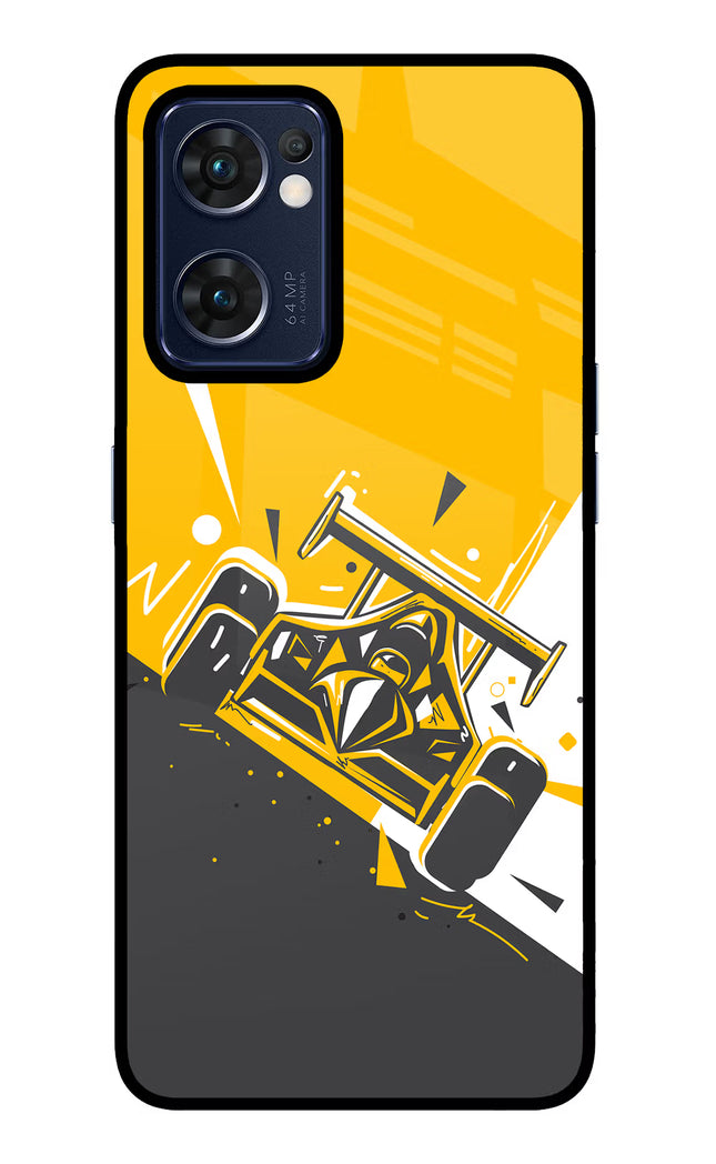 Track King Oppo Reno7 5G Glass Case