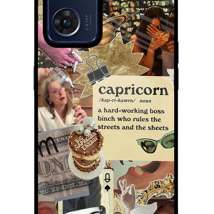 Capricorn Zodiac Oppo Reno7 5G Glass Case