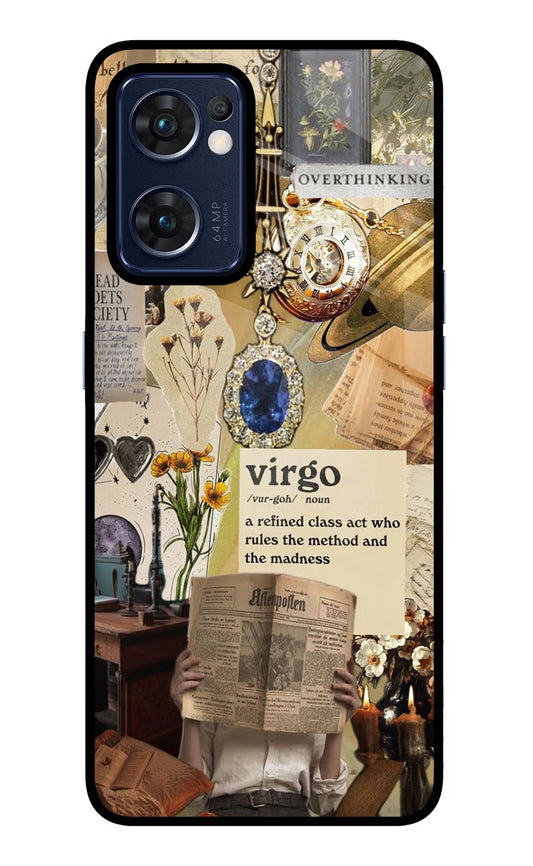 Virgo Zodiac Oppo Reno7 5G Glass Case