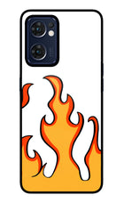 Fired Up – White Oppo Reno7 5G Glass Case