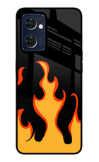 Fired Up – Black Oppo Reno7 5G Glass Case