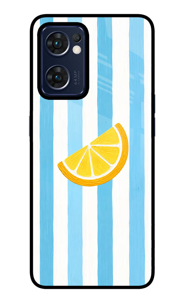 Summer Lemon Oppo Reno7 5G Glass Case