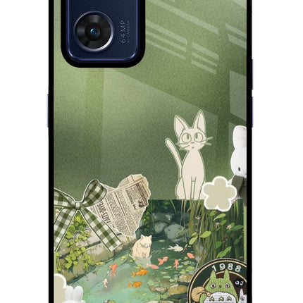 Aesthetic anime Oppo Reno7 5G Glass Case