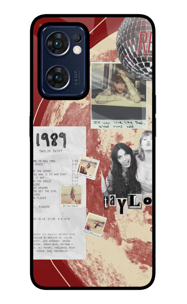 Taylor Swift Oppo Reno7 5G Glass Case