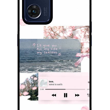 Wave to earth Oppo Reno7 5G Glass Case