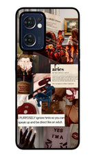 Zodiac Aries Oppo Reno7 5G Glass Case