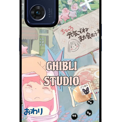 Studio Ghibli Oppo Reno7 5G Glass Case