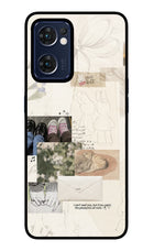 Soft Aesthetic Oppo Reno7 5G Glass Case