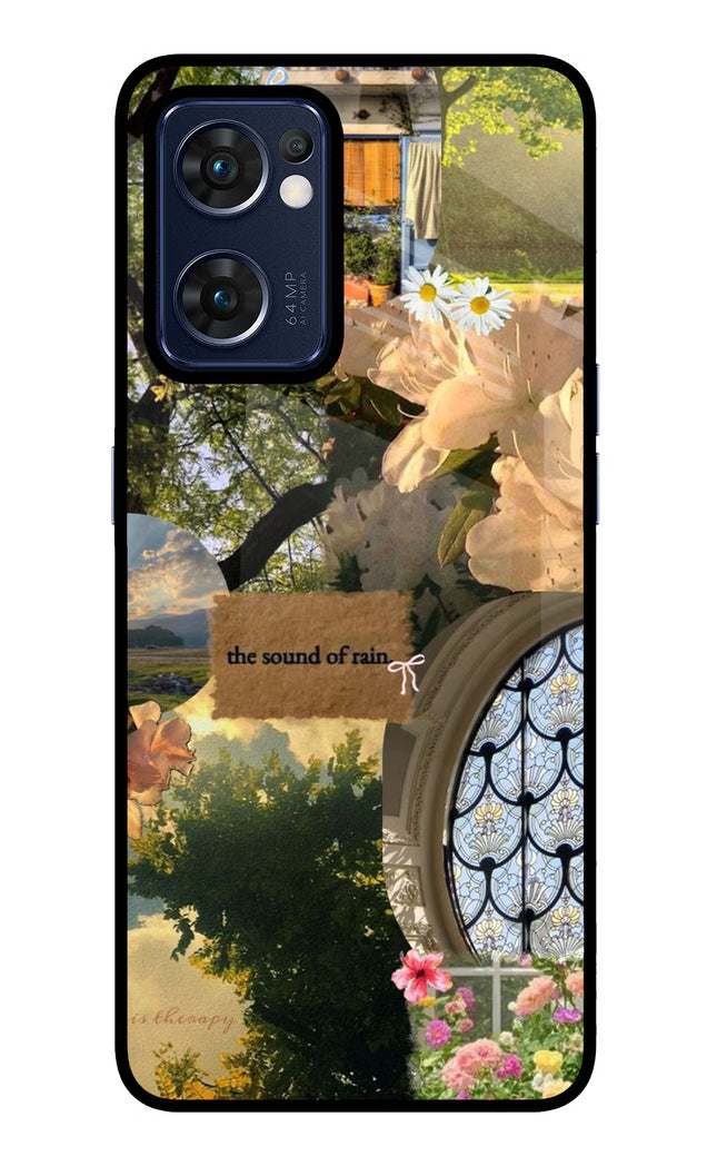 Rain Oppo Reno7 5G Glass Case