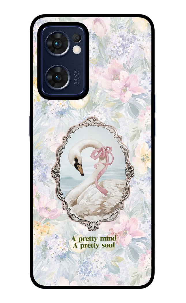 Pretty Mind Pretty Soul Oppo Reno7 5G Glass Case