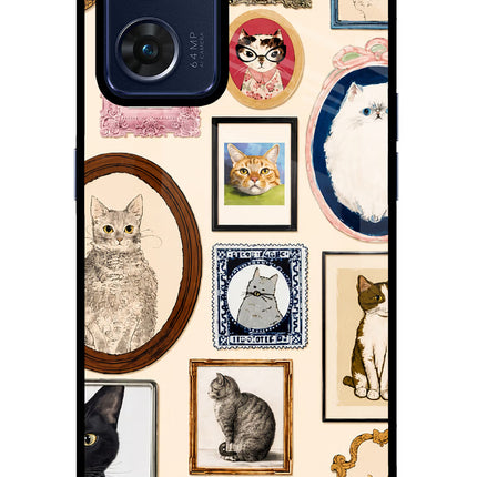 Mirror Cats Oppo Reno7 5G Glass Case