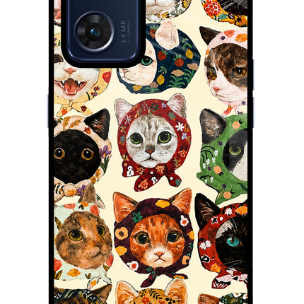 Cool Cat Oppo Reno7 5G Glass Case