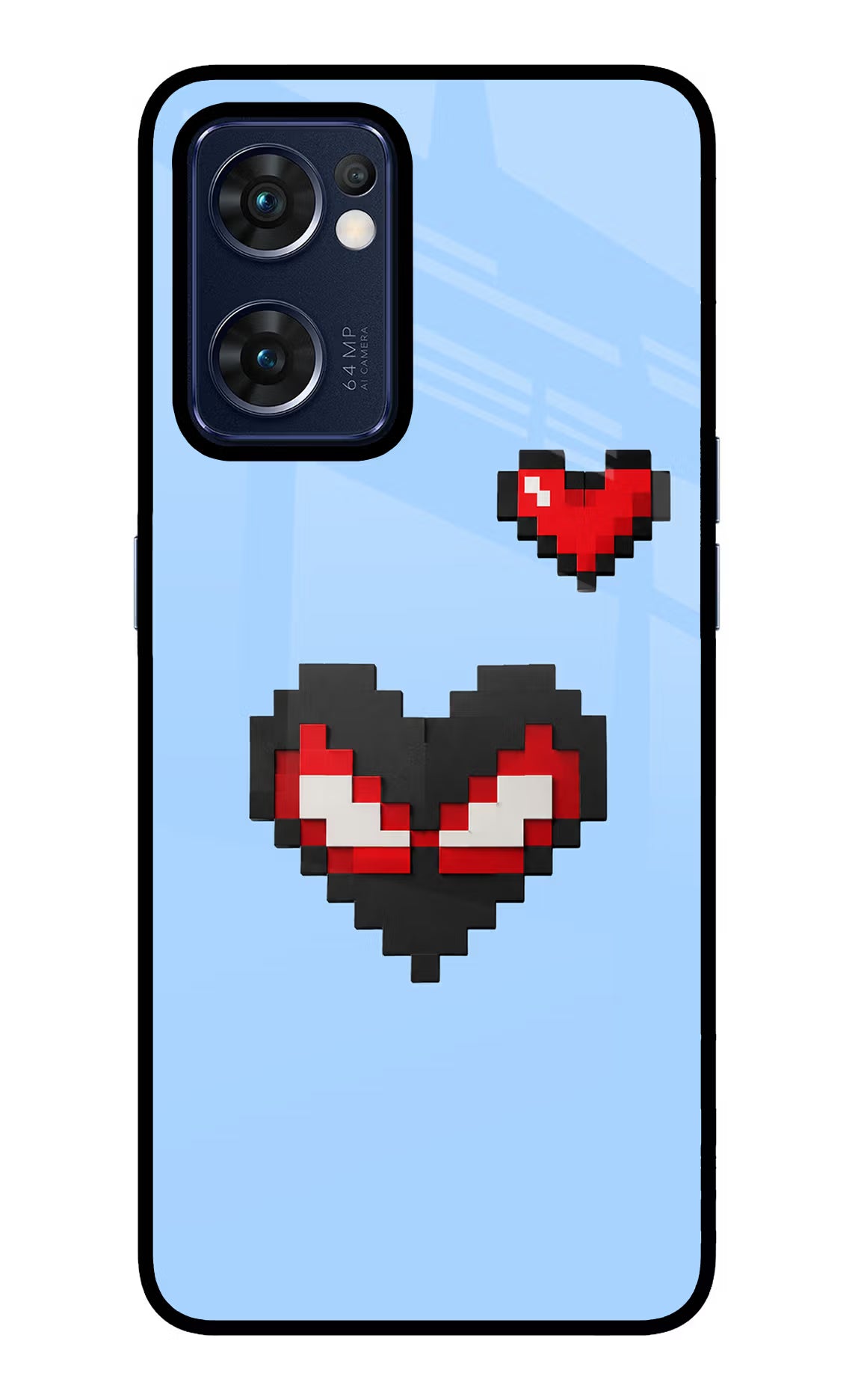 Peter Heart Oppo Reno7 5G Glass Case