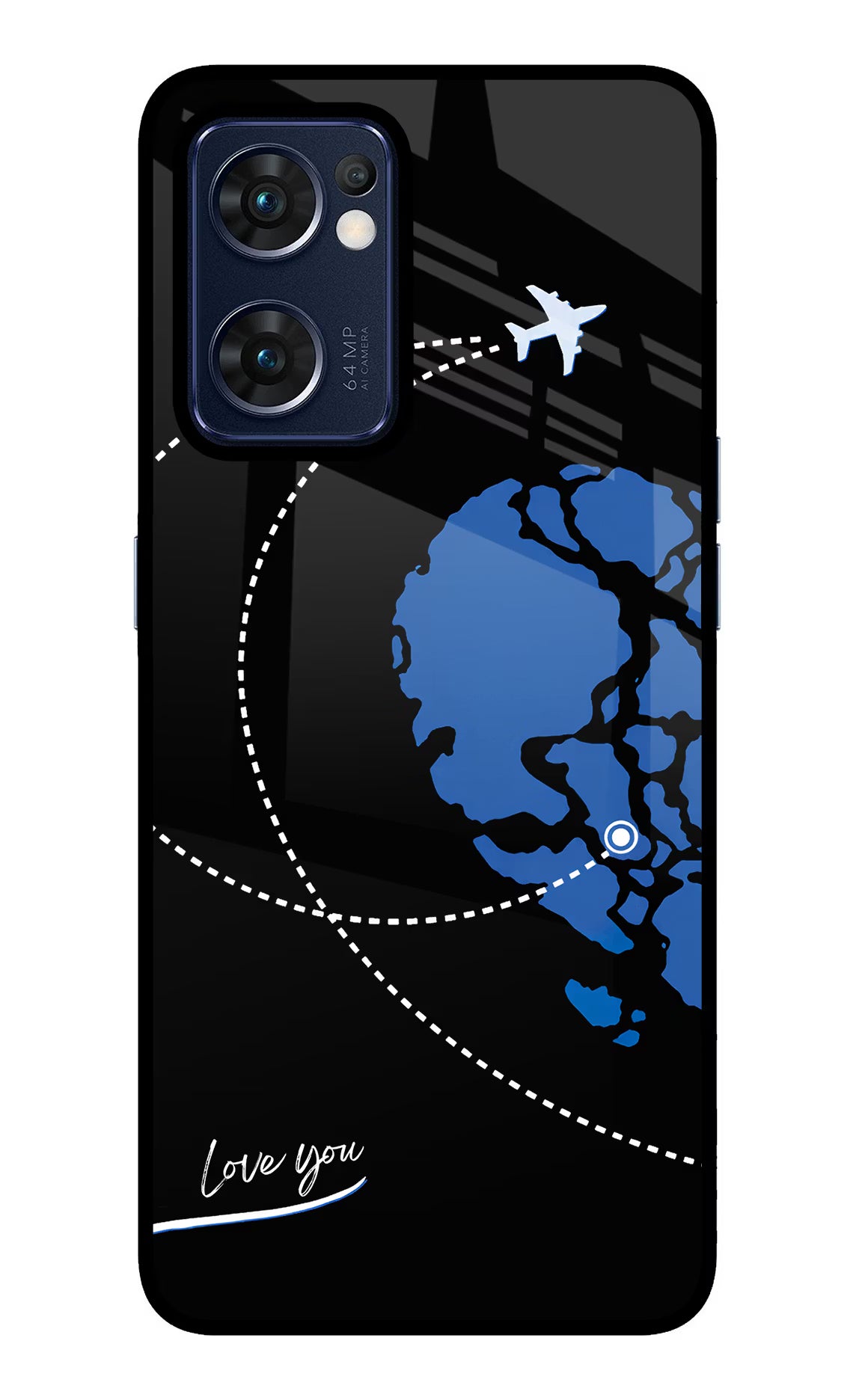 Love Orbit Oppo Reno7 5G Glass Case