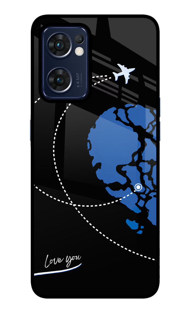 Love Orbit Oppo Reno7 5G Glass Case