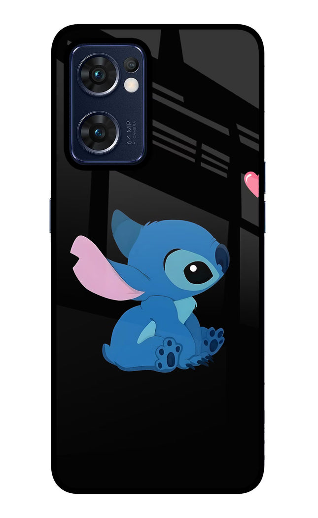 Stitch Crush Oppo Reno7 5G Glass Case