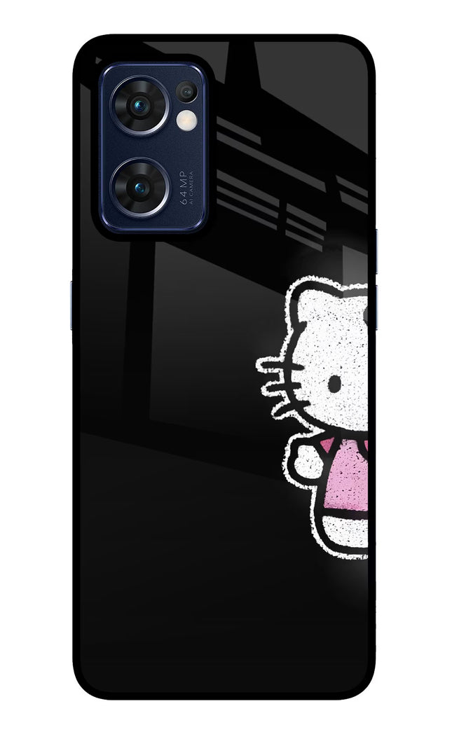 Kitty Charm Oppo Reno7 5G Glass Case