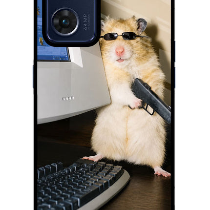 Hacker Hamster Oppo Reno7 5G Glass Case