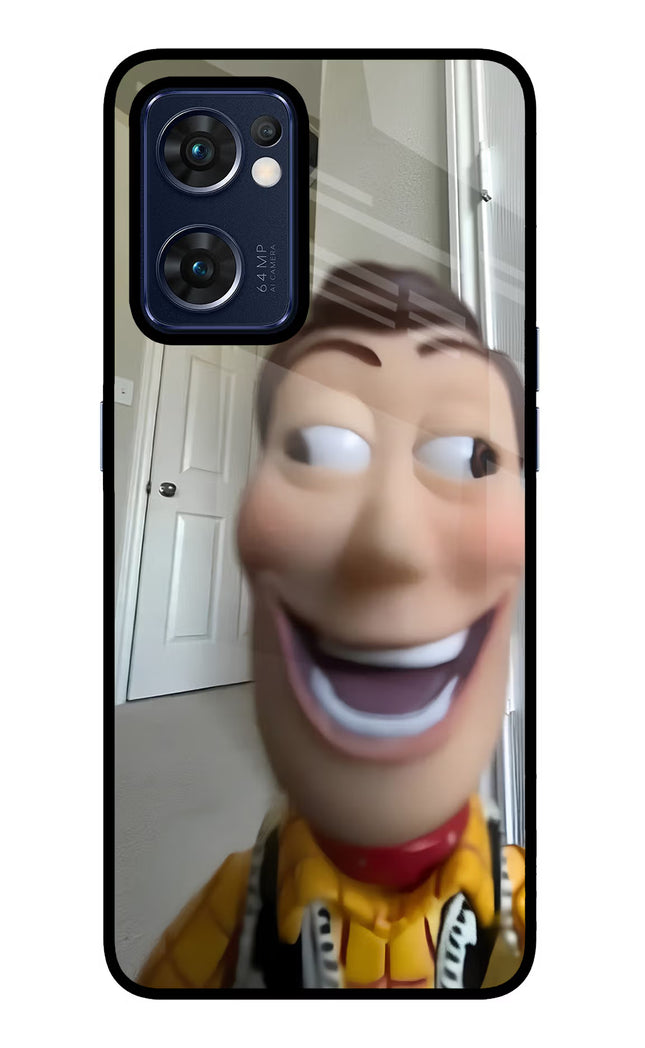 Side Eye Woody Oppo Reno7 5G Glass Case
