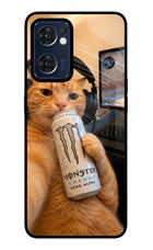 Gamer Cat Energy Oppo Reno7 5G Glass Case