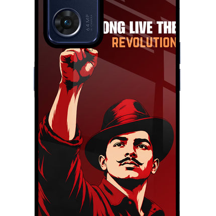 Bhagat Singh Revolution Oppo Reno7 5G Glass Case
