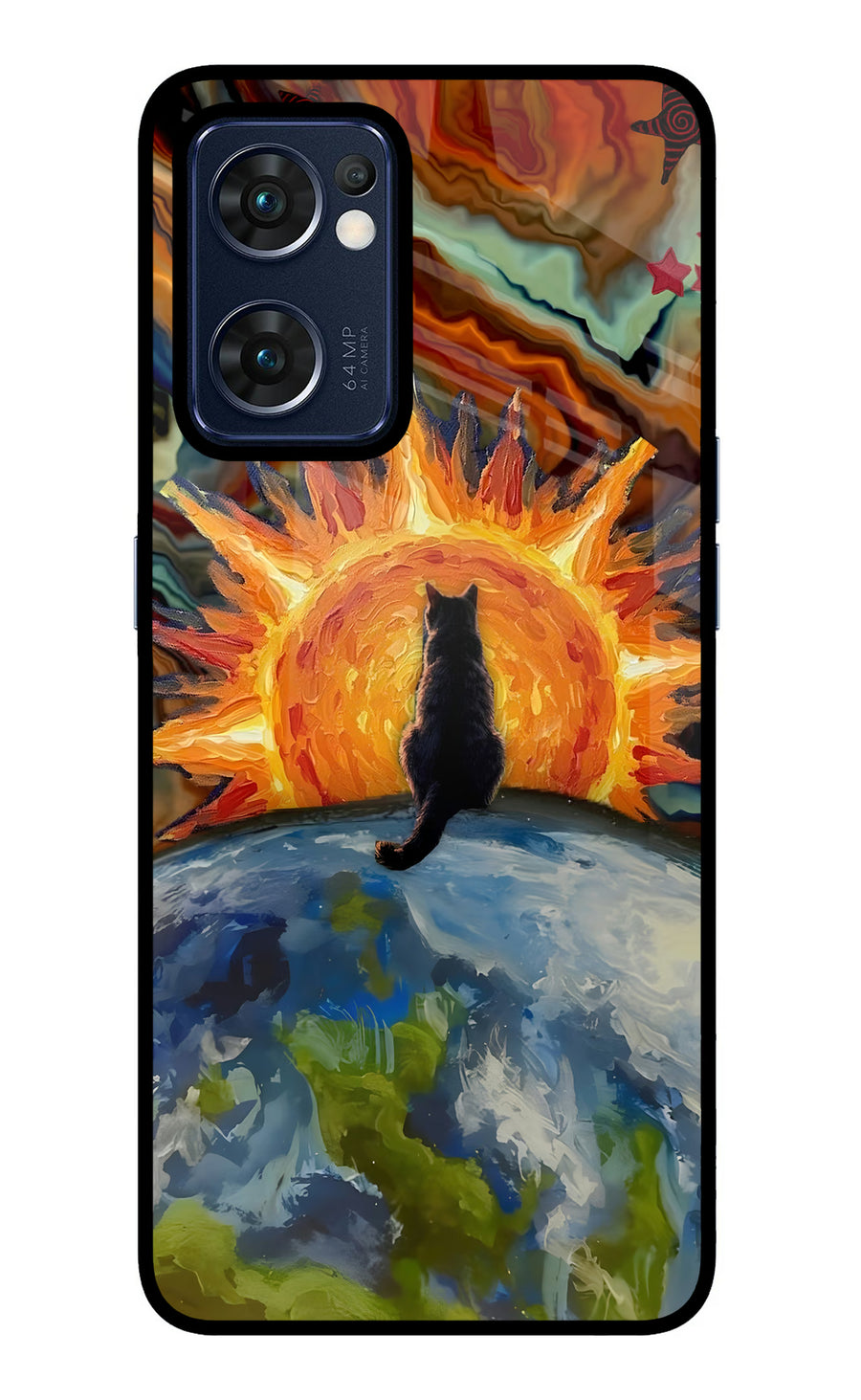 Sunrise Beyond Oppo Reno7 5G Back Cover, Glass case