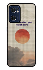 Pixel Sun Oppo Reno7 5G Glass Case Back Cover by Casekaro