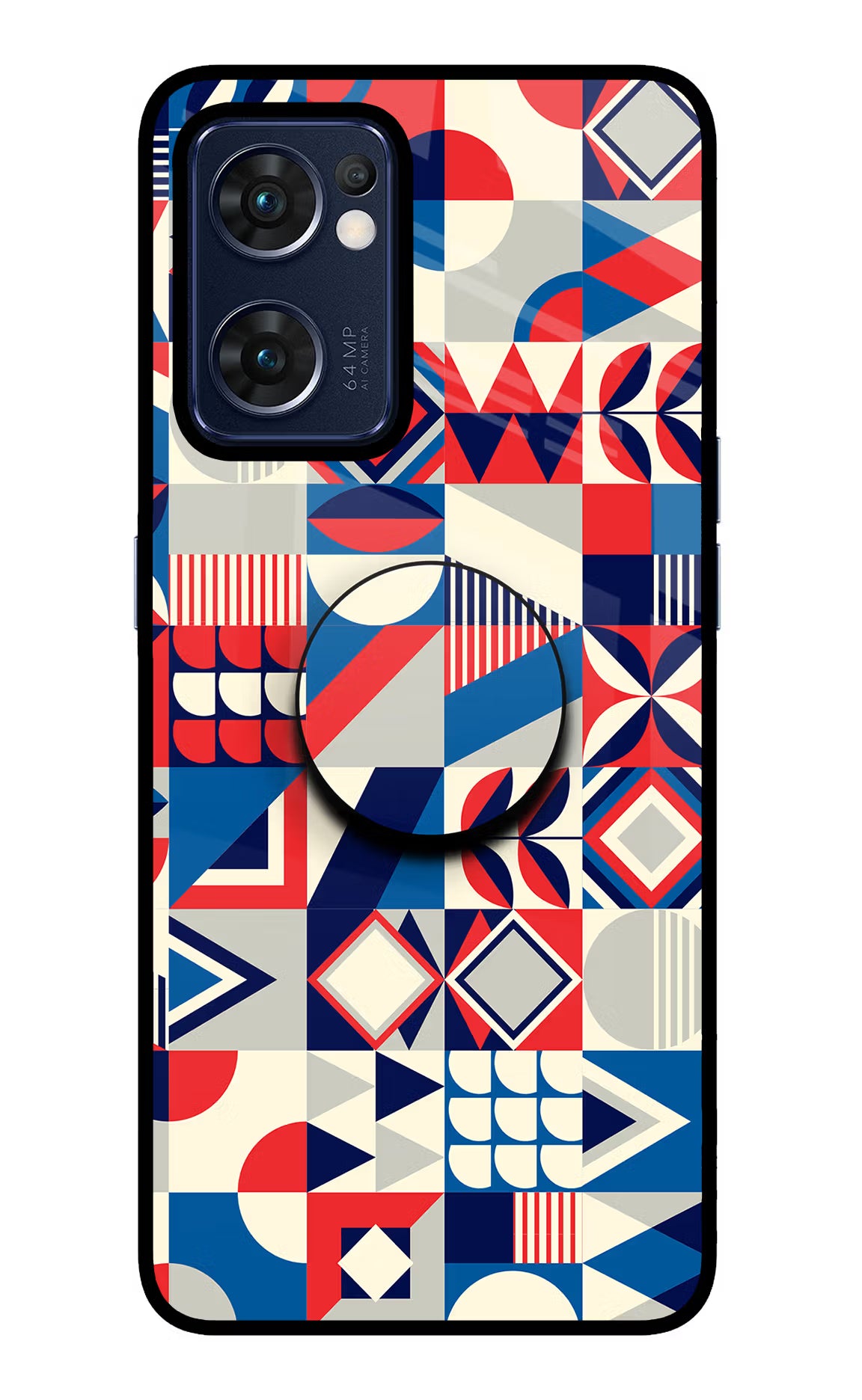 Colorful Pattern Oppo Reno7 5G Pop Case by Casekaro