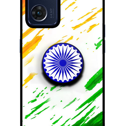 Indian Flag Ashoka Chakra Oppo Reno7 5G Pop Case by Casekaro