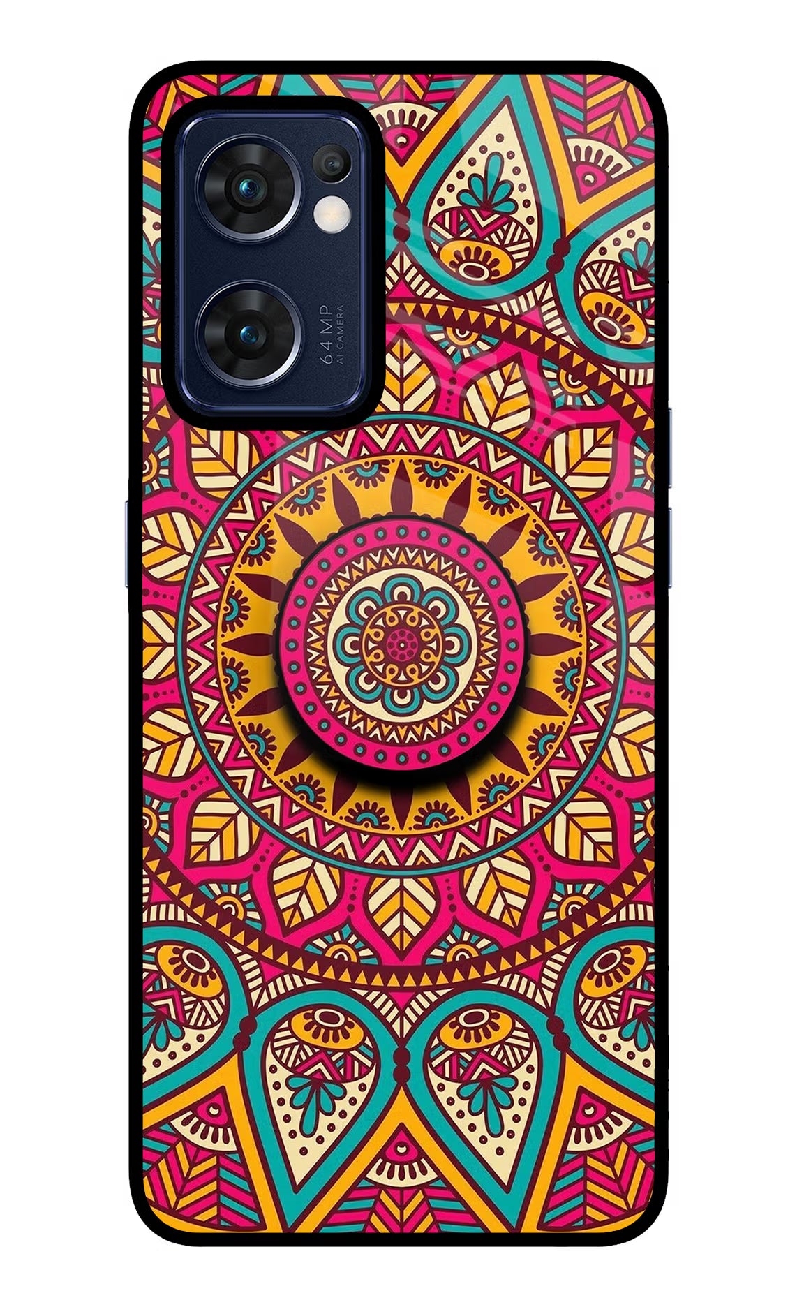 Mandala Oppo Reno7 5G Pop Case by Casekaro