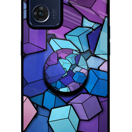 Cubic Abstract Oppo Reno7 5G Pop Case by Casekaro