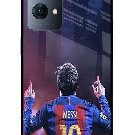 Messi Oppo Reno7 Pro 5G Glass Case Back Cover by Casekaro