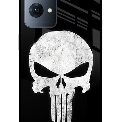 Punisher Skull Oppo Reno7 Pro 5G Glass Case Back Cover by Casekaro