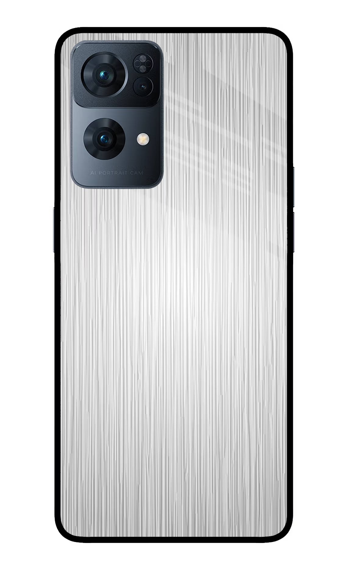 Wooden Grey Texture Oppo Reno7 Pro 5G Glass Case Back Cover by Casekaro