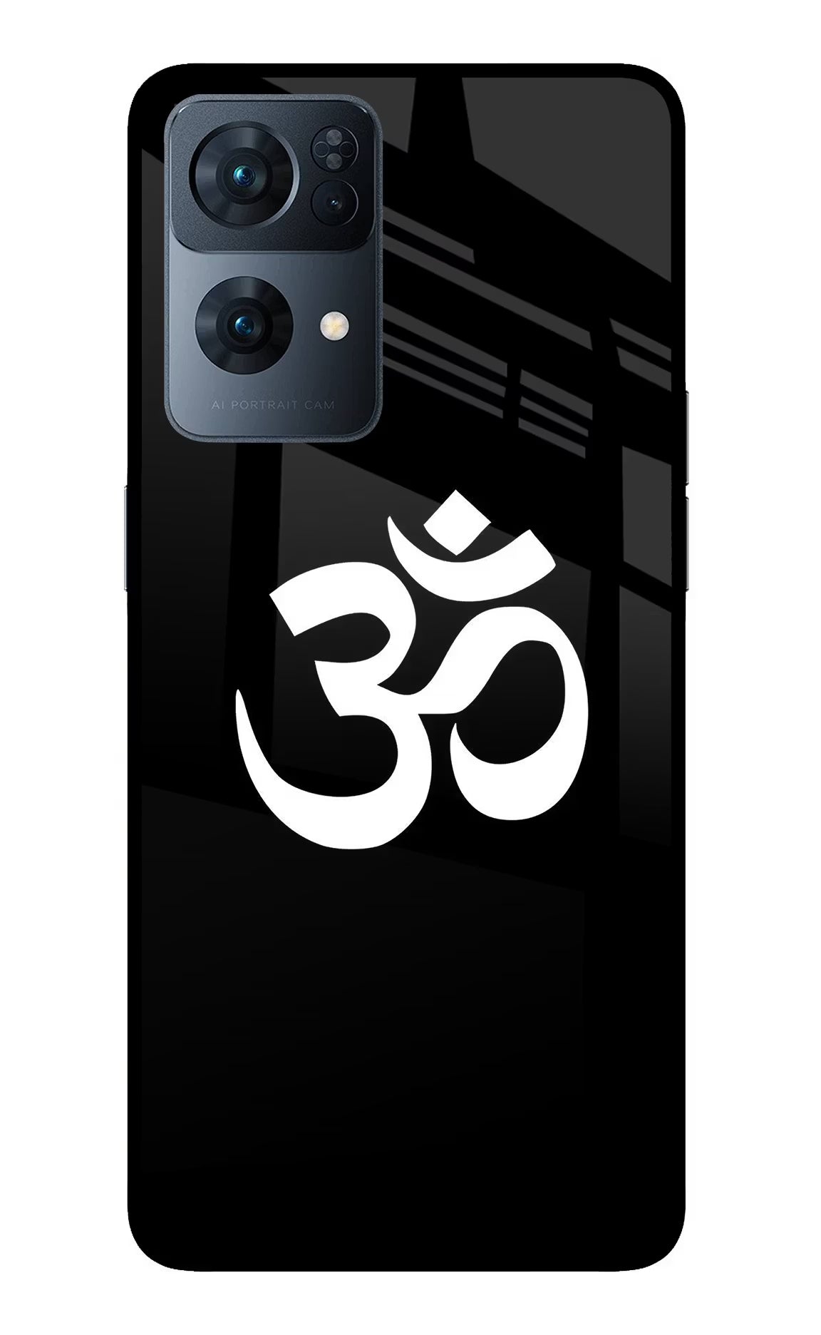 Om Oppo Reno7 Pro 5G Glass Case Back Cover by Casekaro